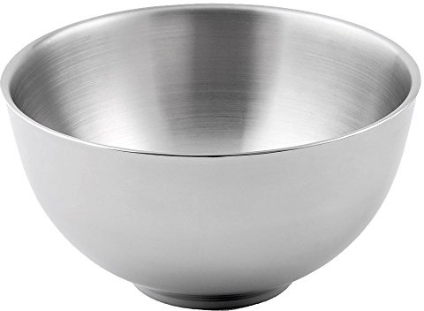 Weis Schüssel Doppelwandig Ø 21 cm Edelstahl Silber, Maße: 20,9cm x 20,9cm x 11,1cm, 22020