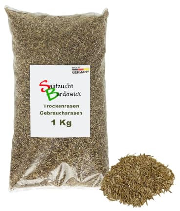 Saatzucht Bardowick 1-30 Kg Rasensamen Berliner Tiergarten Gebrauchsrasen - für trockene Standorte - Qualität zum fairen Preis (1 kg)