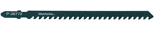 Makita P-38772 Stichsägeblatt HM100 3 Stück, Hartmetall-Zahnung, ideal für GFK, Hartholz oder Gasbeton von 6 bis 80 mm Materialstärke