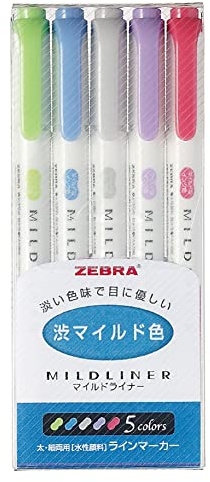 WKT7-5C-NC NC5 färguppsättning sammandragningsförmåga mild färg zebra mild foder (japansk import)