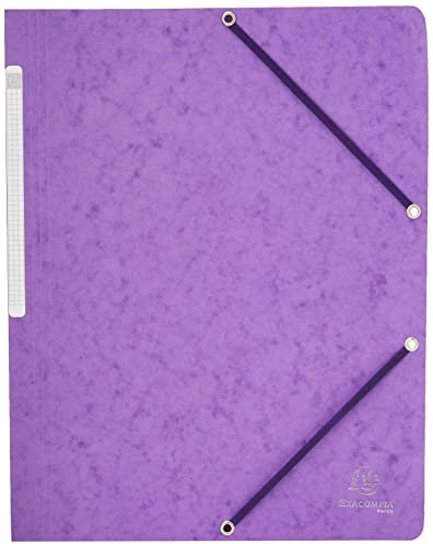 EXACOMPTA Eckspannermappe, DIN A4, Karton, lila VE = 1