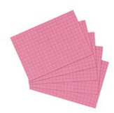 300 Karteikarten in A6 rot kariert von Herlitz [Sparpaket]