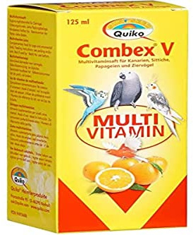 Vitacombex V Multivitamin Liquid 125 ml - for pet birds & chickens - For an optimal vitamin supply - Promotes health and condition - for young and adult birds