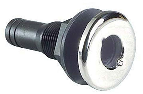 Osculati Borddurchlass aus Nylon, schwarz 11/4