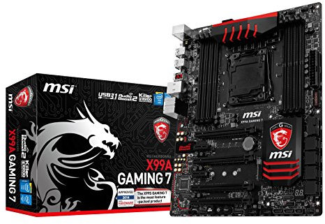 MSI Intel 2011 X99A Scheda Madre da Gaming, USB3.1, Nero