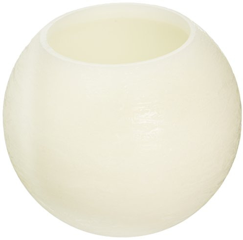 EcoGecko 6 Inches Wax MoonSphere LED Flameless Candle with 5 Hour Timer (87002)