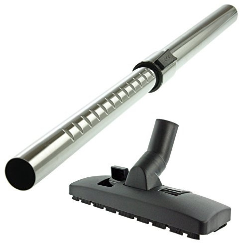 SPARES2GO Adjustable Telescopic Pipe Rod and Carpet/Hard Floor Brush Head Compatible with NUMATIC Henry Hetty Vacuum Cleaner (32mm)