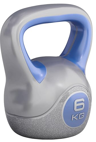 GORILLA SPORTS® Kettlebell 2–20 kg, Kunststoff, einzeln oder als Set | Bodenschonende Kugelhantel mit Kunststoffummantelung, mit oder ohne Ablage; für Home Gym, Fitness und Krafttraining
