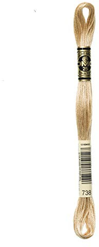 DMC 6-Strand Embroidery Cotton Floss, Very Light Tan