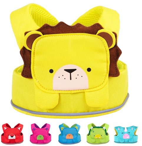 Trunki ToddlePak - Praktische Kinderleine für Babys und Laufgurt Kinder | Kinderleine Laufleine | Kinder Sicherheitsleine für Kleinkinder - Leeroy Löwe (Gelb)