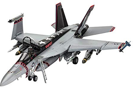 Revell F/A-18E Super Hornet, Flugzeugmodellbausatz 1:32, 57,3 cm Luftfahrt Unlackiert