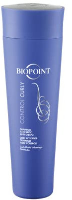 BIOPOINT Control Curly Shampoo Attivaricci Anticrespo - Idrata E Definisce I Capelli Ricci, Rendendoli Brillanti E Leggeri, Viola, Floreale, 200 Millilitro