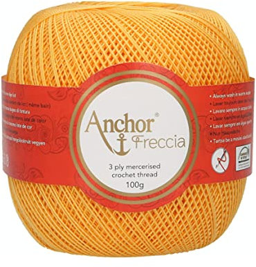 Anchor 4770012-00302 Häkelgarne, 100% Baumwolle, 302, Stärke 12, 163 gramm