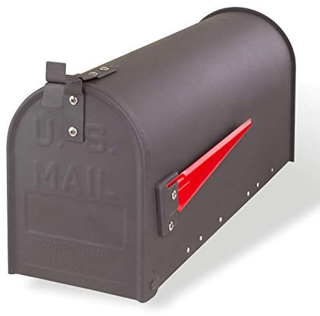 DEMA American Mailbox aus Stahl, Anthrazit