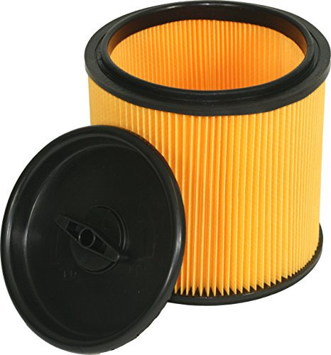 Parkside Filtro a pieghe NTS PNTS 1400 B1 IAN 66443 + IAN 74286 con coperchio con griglia interna in acciaio