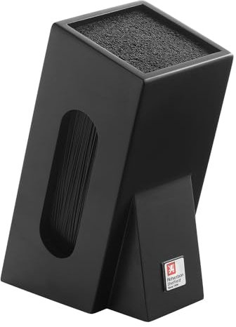 Richardson Sheffield R164HSRC58846 Knife Block with Brush Insert Unequipped Black, 15.5 x 11.5 x 26 cm