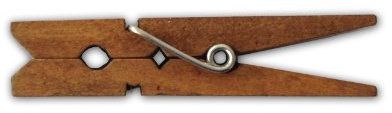 LWR CRAFTS Wooden Small Clothespins 1-7/8 4.8cm 50 Pieces Per Pack (Jacobean)