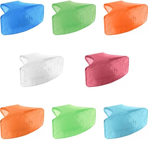Fresh Products Toilet Bowl Eco Bowl Clip 2.0 Toilet Bowl Air Freshener - Sample Pack (8 Scents)