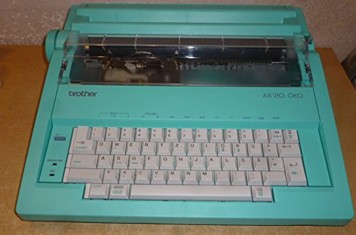 Brother AX-210 Öko elektrische Schreibmaschine, türkis, extrem selten