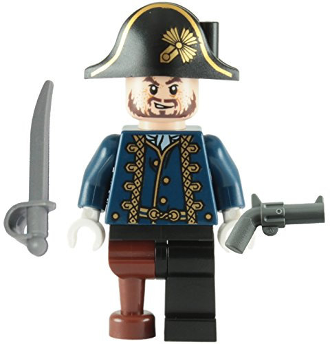 LEGO Fluch der Karibik - Minifigur Hector Barbossa Holzbein mit Degen & Pistole 4192
