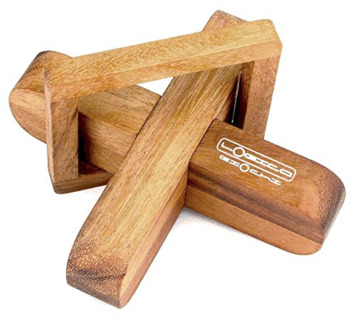 Logica Spiele Art. Der Da Vinci-Propeller - Xo - Denkspiel aus Edlem Holz - Schwierigkeit 4/6 Extrem - Knobelspiel - Geduldspiel - Leonardo da Vinci Kollektion