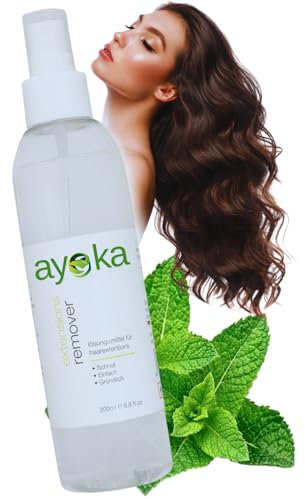 Solvente Professionale Extra Forte per Extension di Capelli | Formula con Pantenolo e Menta | Per Cheratina e Nastro Adesivo | 200ml