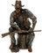 John Wayne Assis sur la Statue de Bronze Connexion