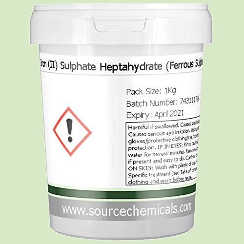 Iron II Sulphate Heptahydrate (Ferrous Sulphate) 1Kg Including Delivery