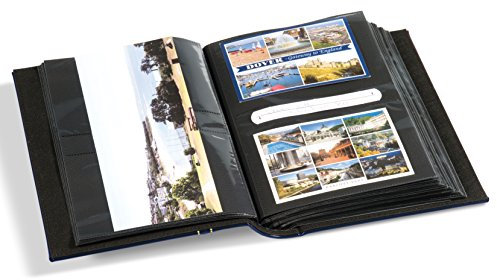 Vielzweckalbum MULTI, für 200 Postkarten, Briefe, Standardfotos oder 100 Panoramafotos, blau