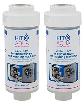 Fit aqua AC-WSM AM-SET-I - 2 filtri anticalcare per lavastoviglie Fitaqua, 2 pezzi