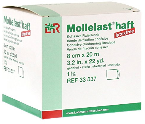 Mollelast Haft Binden Latexfrei 8 Cmx20 m Weiß