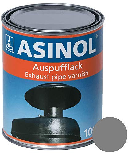 ASINOL Auspufflack 800° silber 1000 ml Kunstharzlack Farbe Lack 1l Liter Dose