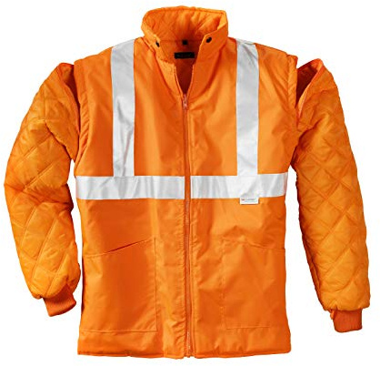 teXXor Warnschutz-Parka Calgary wasserdichte, winddichte Arbeitsjacke, 3XL, orange, 4108