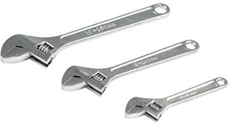 Silverline Set di chiavi regolabili 3 p.zi (150, 200 e 250 mm) (WR03)