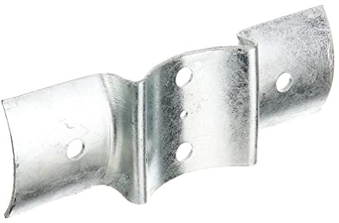 Alberts 202811 Herraje para valla | galvanizado en caliente | para postes y empalizadas Ø100 mm | 70 x 200 mm