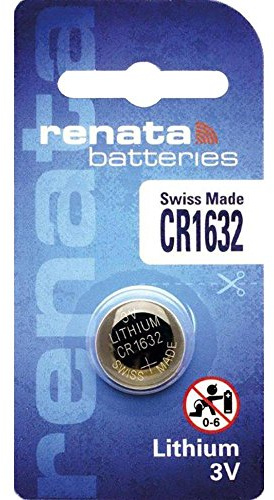 Renata / Swatch Group - Pile bouton lithium blister CR1632 RENATA 3V 125mAh - Blister(s) x 1