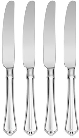 Oneida Juilliard Fine Flatware Dinner Knives, 0.65 LB, Metallic