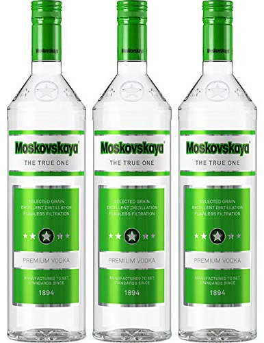 Moskovskaya Vodka 3 x 1,0L I Premium Vodka I 40% vol.