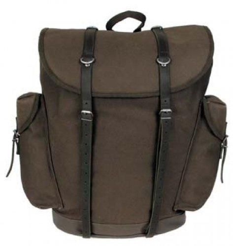 Bundeswehr Gebirgsrucksack, altes Model oliv, gepolsterter Rückentragegurt by MFH