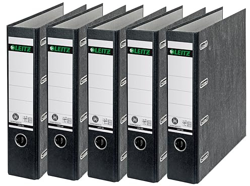 Leitz 10920200 standard (dubbel mapp 80 mm baksida A4 5 stycken) svart