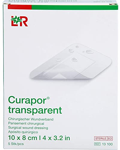 Curapor Wundverband transparent steril, 5 Stycke plåster