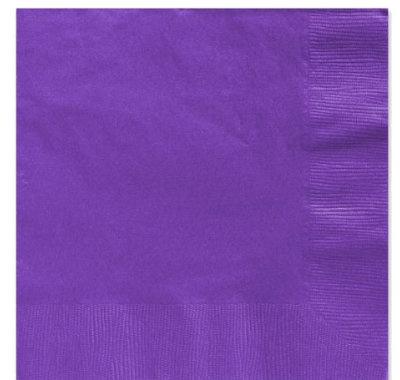 Thali Outle - 250 x Purple 2 Ply 33cm 4 Fold Paper Napkins Tissue Serviettes for Birthdays Weddings Parties All Occasions