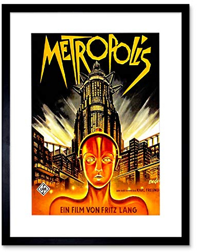 Wee Blue Coo FILM MOVIE METROPOLIS 1927 SCI FI FUTURE FRAMED ART PRINT PICTURE F12X1686