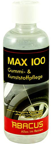 ABACUS Max 100 300 ML (4086) – Entretien du Caoutchouc et du Plastique – Brillance des pneus – Spoiler – Raviveur de Couleur