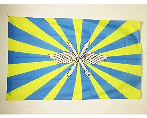 AZ FLAG - Drapeau Armée de l'air de la Russie - 150x90 cm - Drapeau De La Force Aérienne Russe 100% Polyester Avec Fourreau et cordelette - Pavillon 110 g