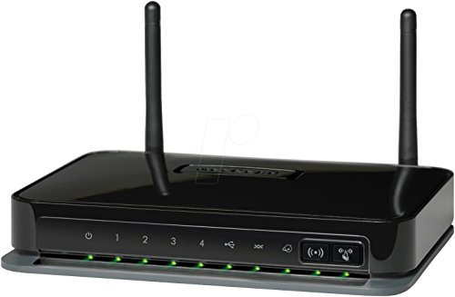 Netgear DGN2200B-100GRS Router DSL con Modem Wireless N, Nero