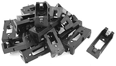 sourcing map 20stk CR123A CR123 Lithium Batterie Halter Kasten Klipp Fall w PCB