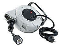 revolt Kabelaufroller: 9 Meter Kabeltrommel zur Festmontage an Wand & Decke (Automatische Kabeltrommel, Selbsteinzug, Kabelrolle Wandmontage)