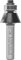 ENT 13742 Fresa de chaflán, en carburo, vástago (S) 8 mm, diámetro (D) 19,9 mm, NL 9,5 mm, E 22,5°, SL 32 mm, con rodamiento