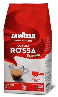 Lavazza Qualita Rossa Espresso Coffee Beans 1kg Pack of 6